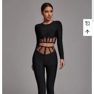 Bella Barnett - Mesh Pant Set